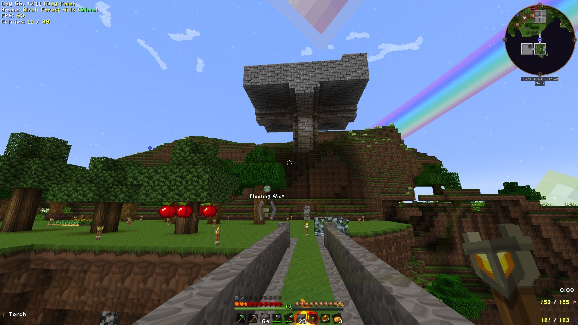 Building the mob spawner tower Building the mob spawner tower