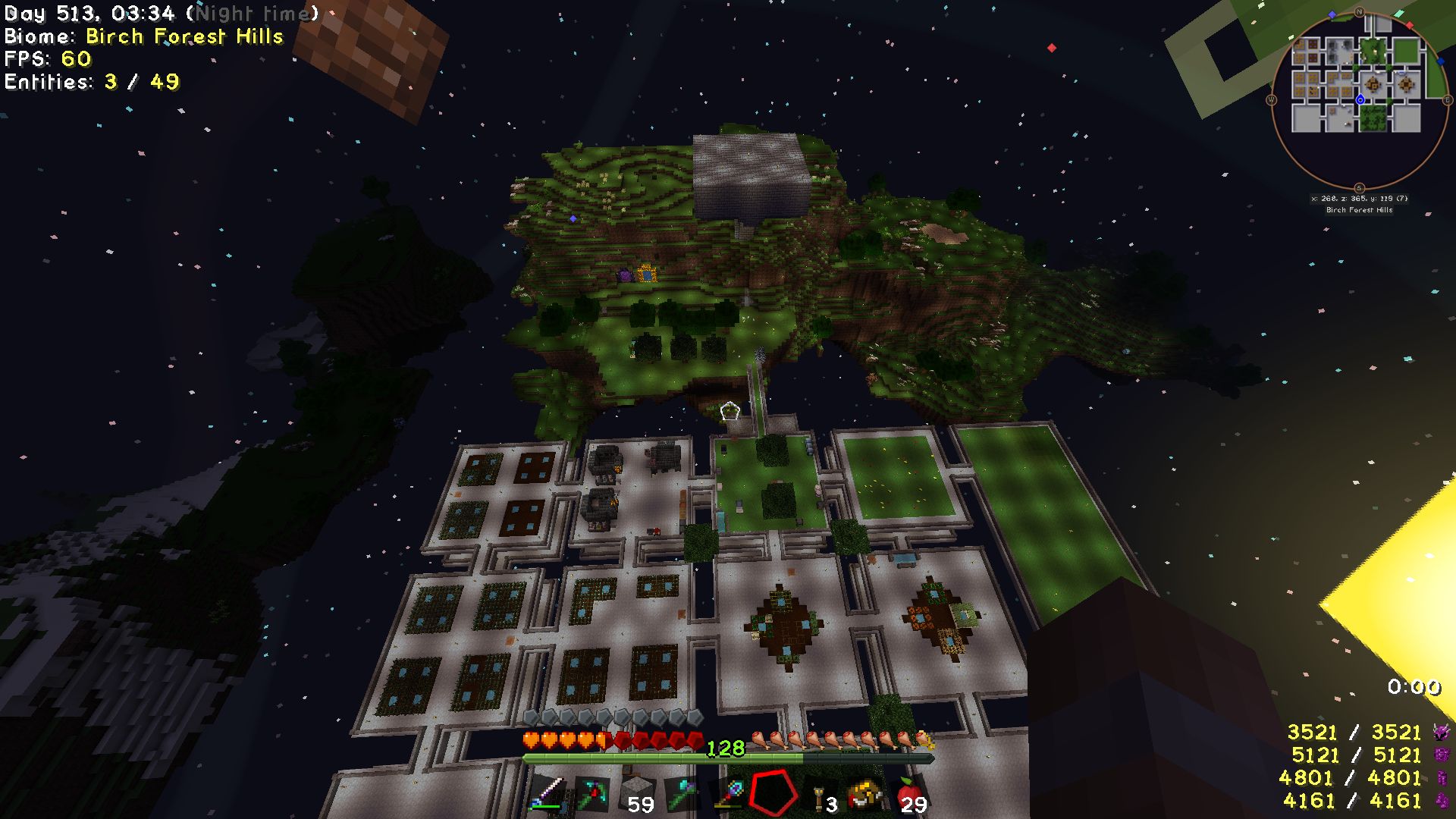 A view of the skyblock