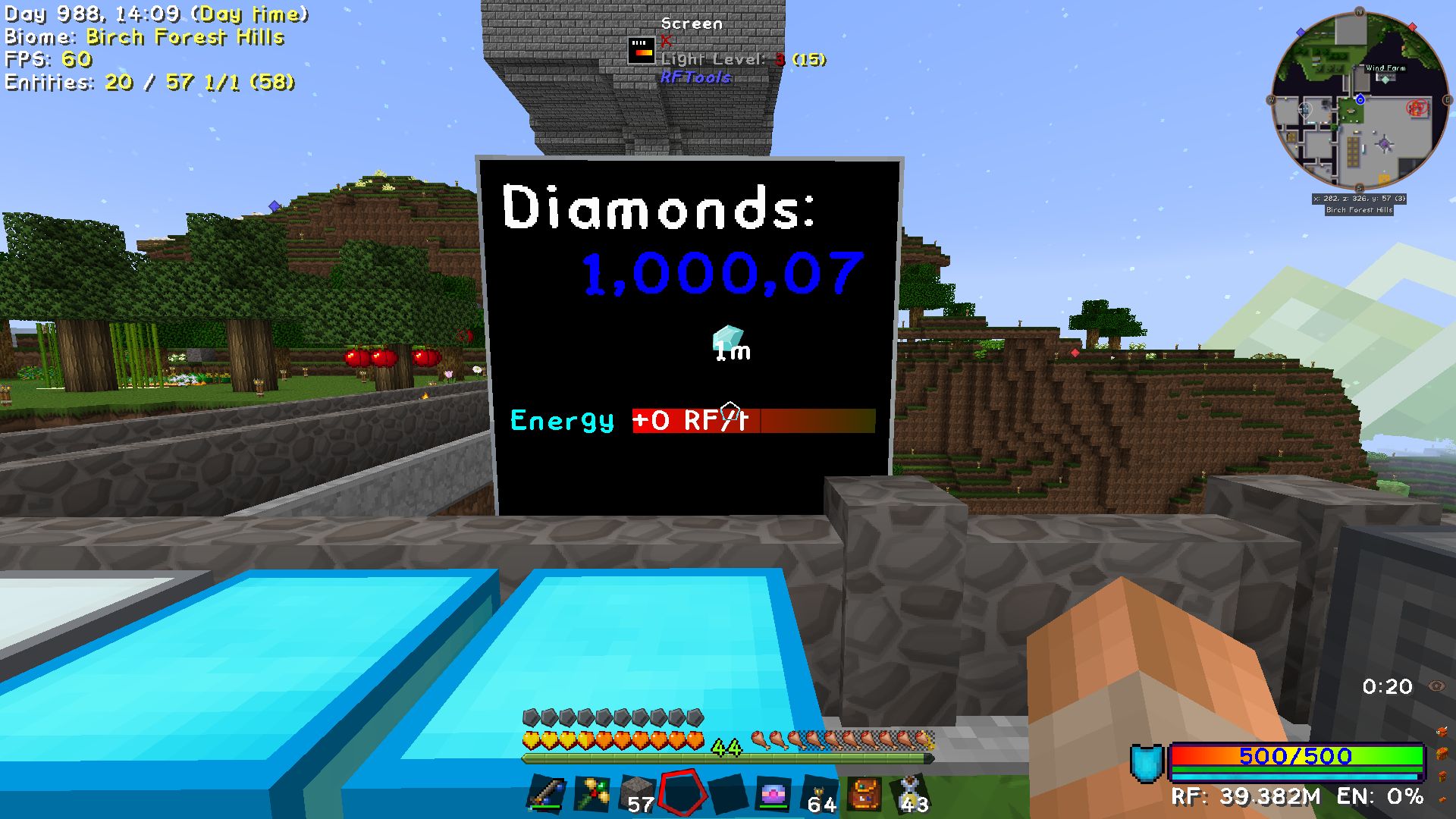 One million diamonds!