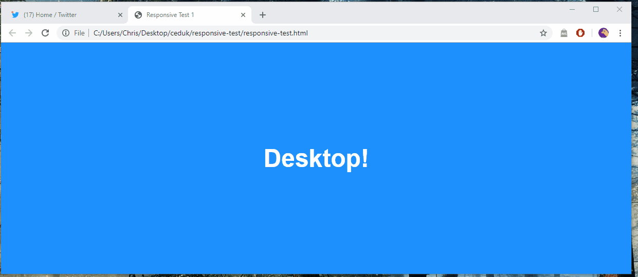 A responsive desktop/tablet/phone web page A responsive desktop/tablet/phone web page