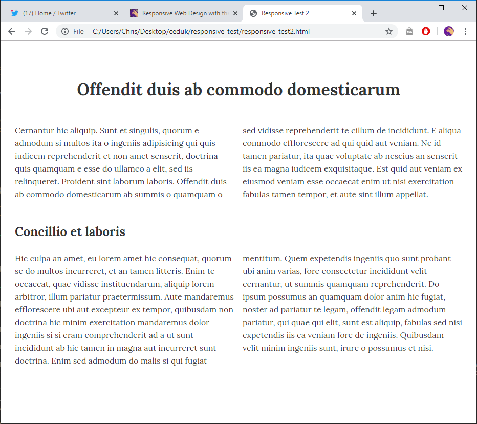 A 2-column page A 2-column page